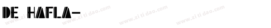 de hafla字体转换